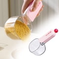 thumbnail image 1 of Pet Feeding Spoon Rice Scoop, Pet Food Measuring Cup with Long Handle for Dog Food, Scoop Rice, Cat Food with Sealing Clip, 1 of 7