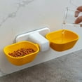 thumbnail image 1 of Pet Feeding and Water Bowl Set, Adjustable Overhead Dog Bowl, Cat Bowl, Suction Wall Pet Food Bowl, Yellow, 1 of 4