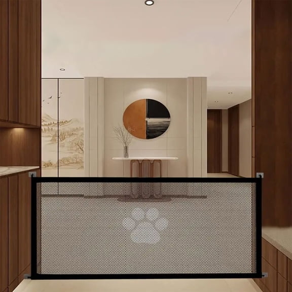 Pet Fence Home Use No Drilling, Rvkxad Antis Pet Door Fence Isolation Net, Staircase Entrance Dog And Cats Protection Fence