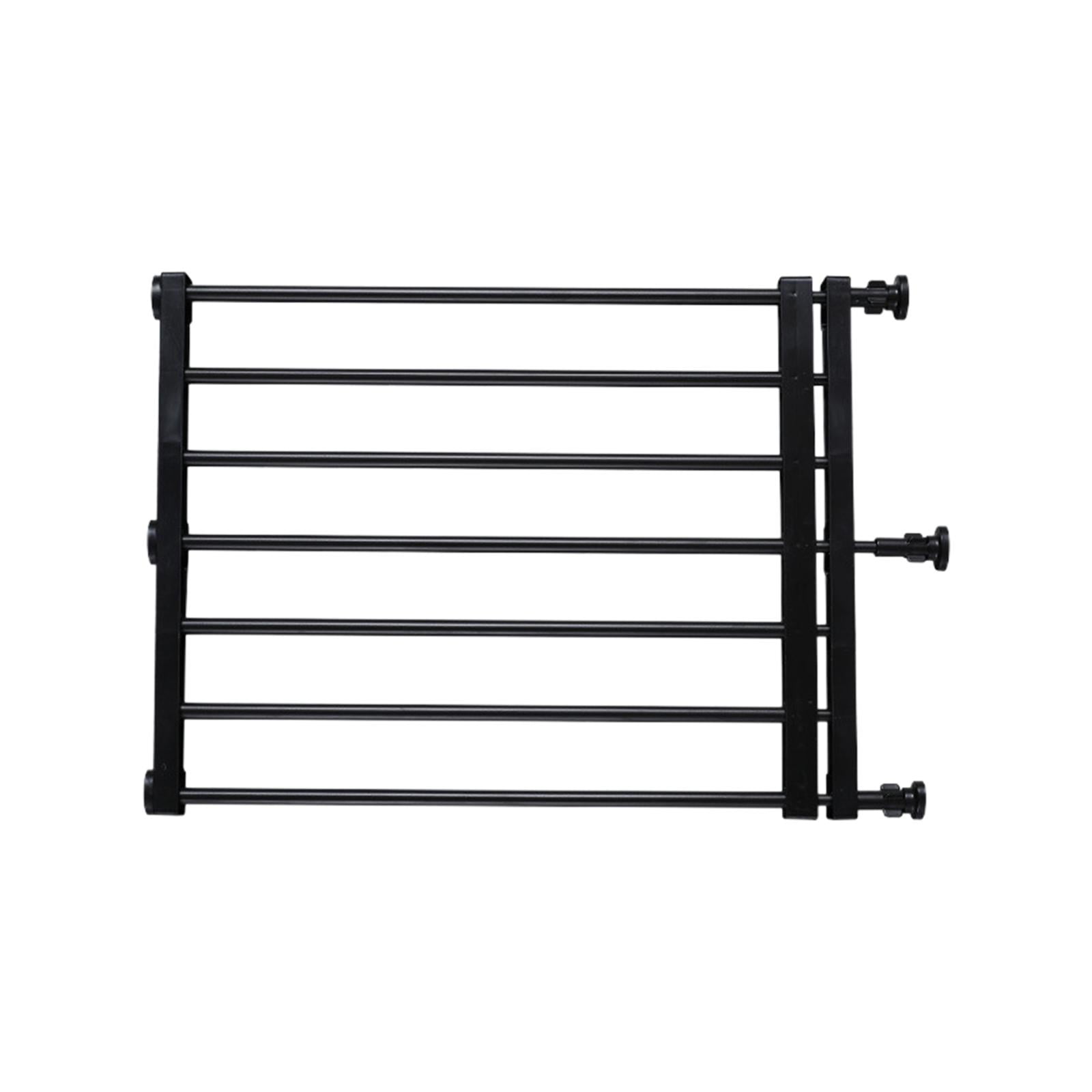 Pet Fence Retractable Dog Gate Pet Supplies Walk through Screen Door Portable Expandable Gate Puppy Fence Gate for Garden Doorway Stairs 39to60cmx42cm Black