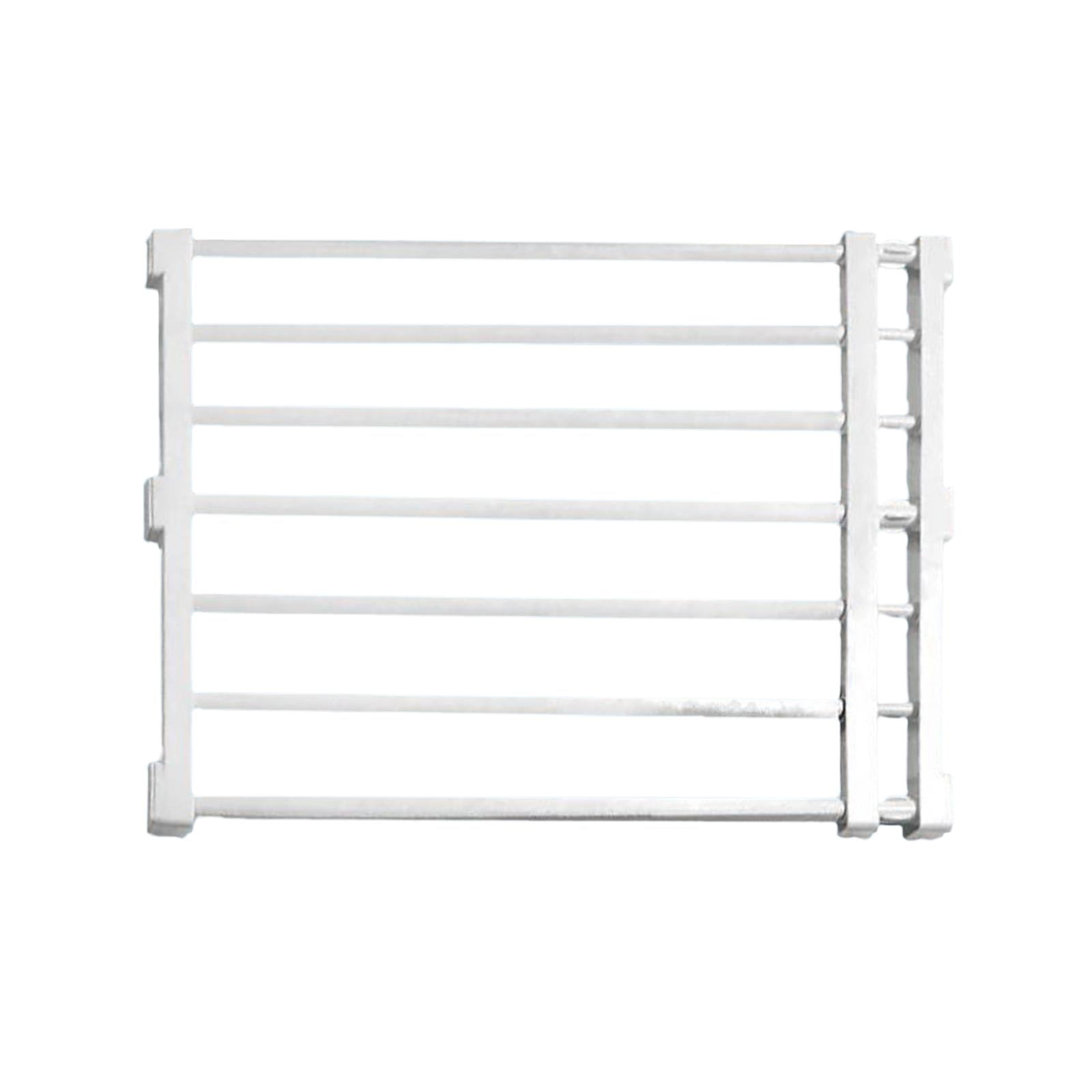 Pet Fence Retractable Dog Gate Pet Supplies Walk through Screen Door Portable Expandable Gate Puppy Fence Gate for Garden Doorway Stairs 56to100cmx42cm White