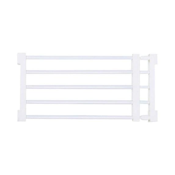 Pet Fence Walk through Screen Door Expandable Gate for Outdoor Stairs Indoor 56to100cmx36cm White