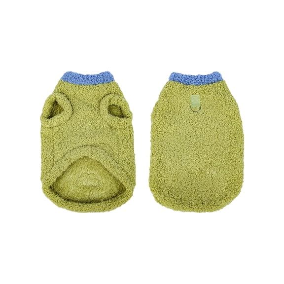 Pet Fleece Dog Vest Leash Ring Design Daily Warm Dog Apparel for Small Dogs