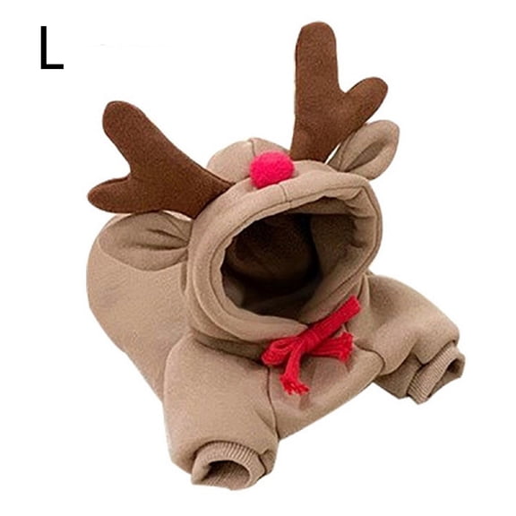 Pet Fleece Outfit, Winter Warm Coat for Medium Small Dogs Cats, Fruit Pattern Dog Clothes