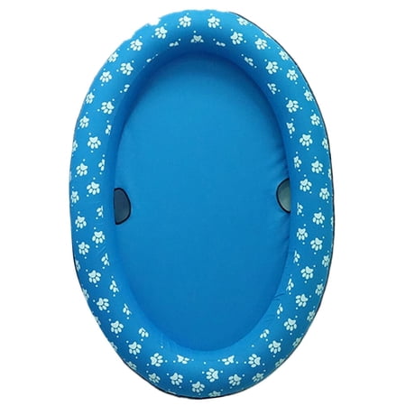 Pet Float - Foldable Pet Swim Pool Float, Pvcfor, Inflatable Dog Swimming Float All Size Dogs, 35.43x25.59in
