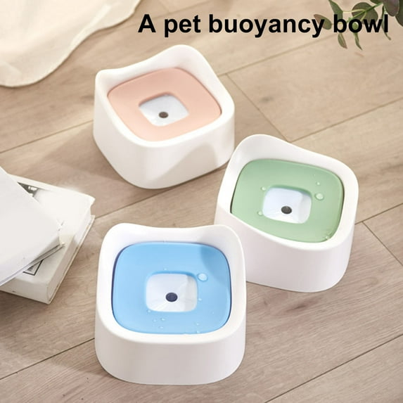 Pet Floating Bowl Splash Proof Design Detachable Slow Down Drinking Keep Water Clean Non-slip Pet Bowl