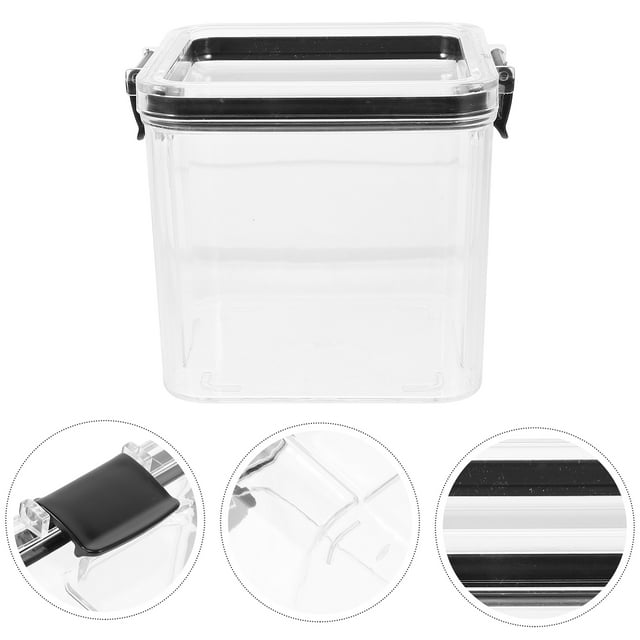Pet Food Container Airtight Dog Food Container Transparent Cat Food Canister Dry Food Bin