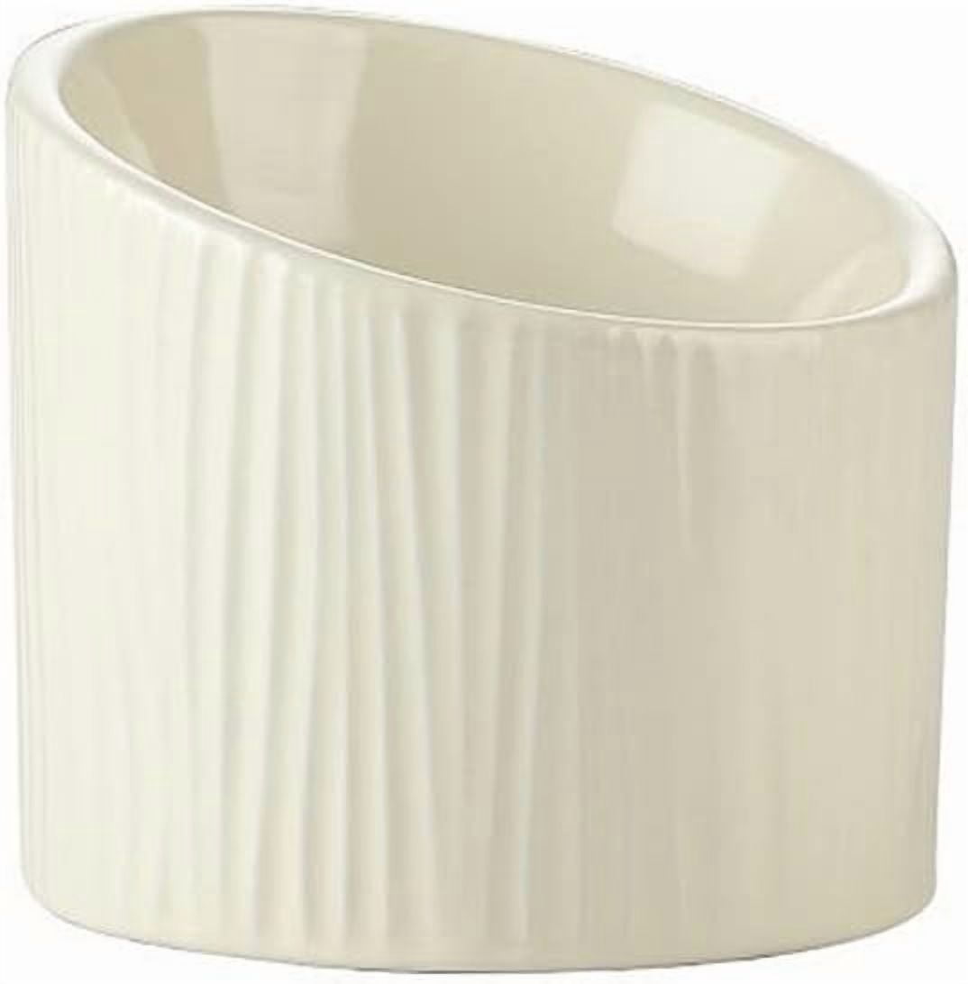 Pet Food Dispenser Pet Ceramic Bowl with Inclined Mouth Elevated Cat Bowl for Dog Cat Indoor Pet Products (Color : 3)