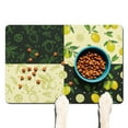 thumbnail image 1 of Pet Food Mat Absorbent Water Non-Skid Cat Food Mat Cute Lemon Fruit Dog Feeding Mat Dog Water Bowl Mat for Messy Drinker, 1 of 7