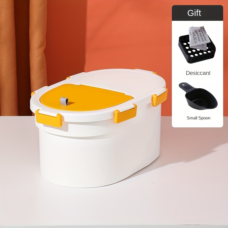 Pet Food Storage Bucket With Cover, Large Capacity Sealed Dog Food