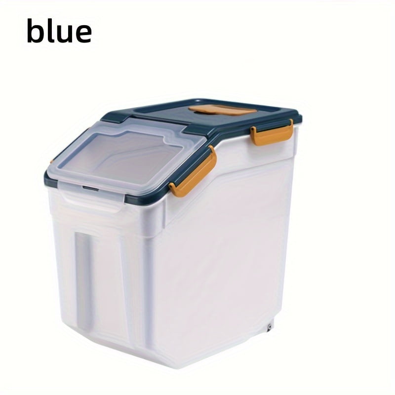 Pet Food Storage Bucket With Pulley Design, Sealed Dog Food Storage