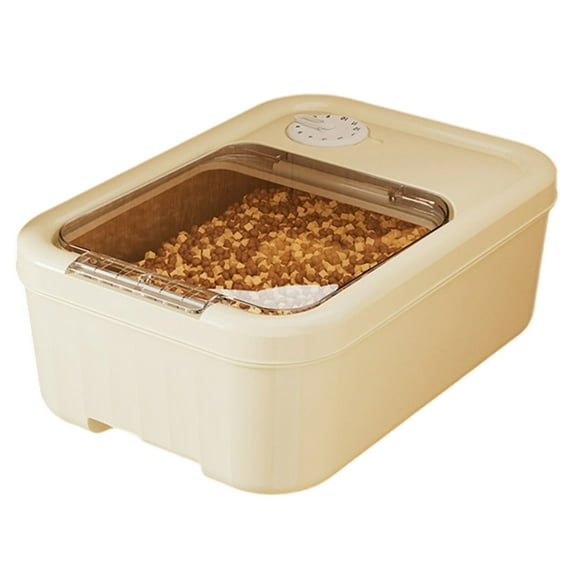 Pet Food Storage Container Airtight with Lid – High Capacity Dog Cat Food Bin, Keep Dry Food Fresh, Includes Measuring Cup for Easy Feeding, Mice-Proof