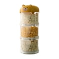 thumbnail image 1 of Pet Food Storage Container, Moisture - proof Airtight Pet Treat Jar with Stackable Design, Portable for Travel for Cats Dogs - Yellow, 1 of 5