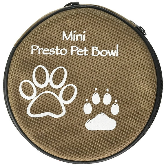 Pet Food Water Bowl Collapsible - 1.6 Quart Brown