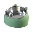 thumbnail image 1 of Pet Food  Water Bowls Tilted Elevated Raised Cat Bowls Cat Feeder Dishes Protect  Cats, Small Dogs Indoor Green, 1 of 9