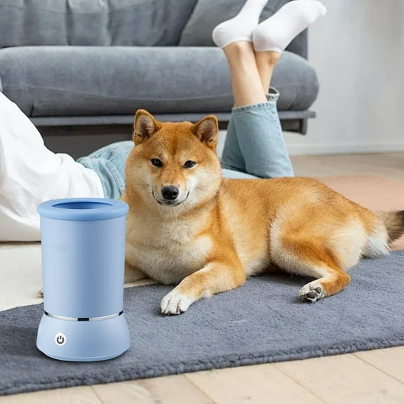 Pet Foot Washer, Automatic Paw Cleaner for Dogs and Cats, Non Wiping Pet Foot Washing, Home Dog Paw Cleaner, Cat Paw Cleaner, Portable Pet Foot Bath, Pet Hygiene Cleaner