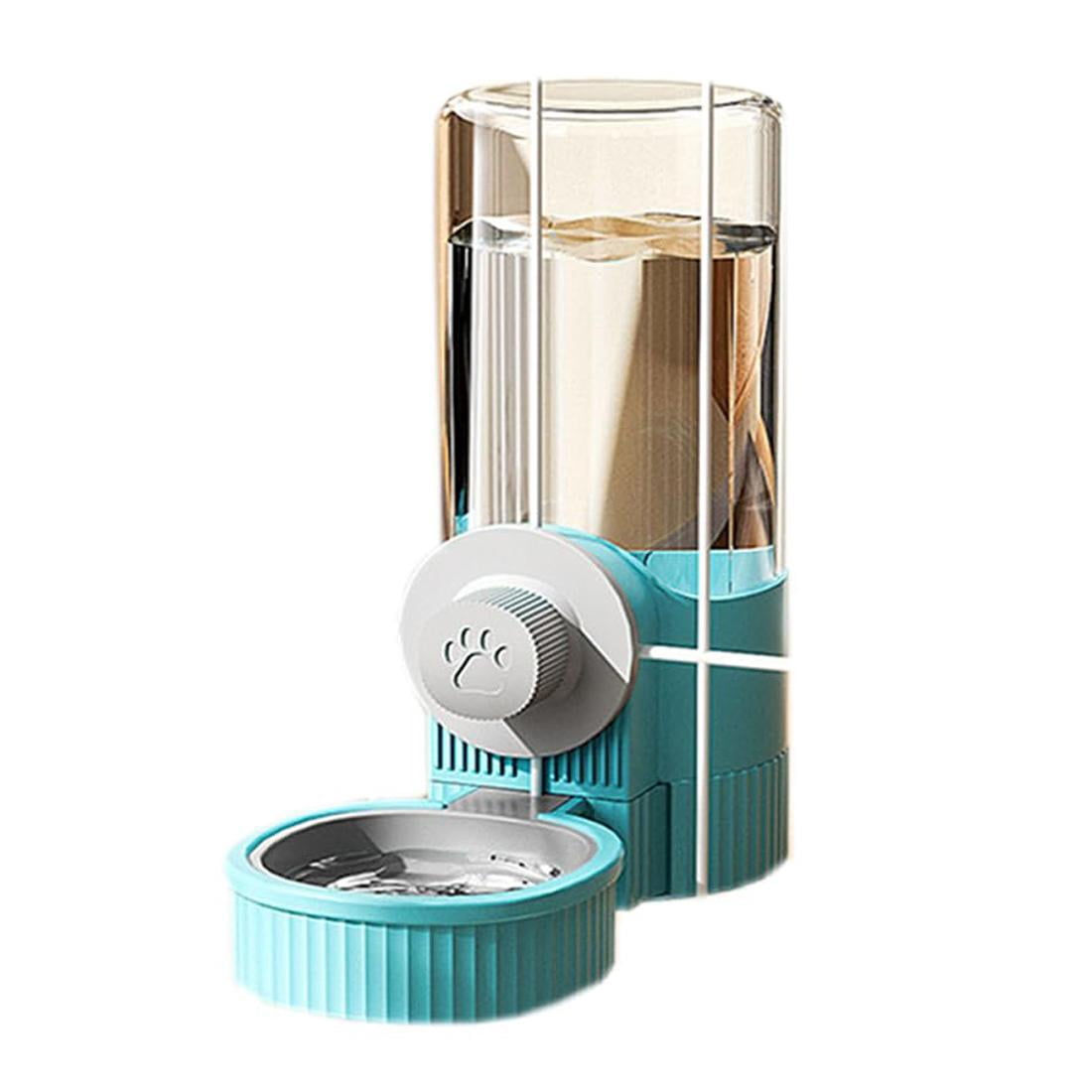 Pet Fountain, Automatic Water Dispenser, 520Ml Water Reservoir, Water Sculpted Piece Fountain, Cats Water Fountain, Crate-Mounted, Light Blue, 1 Pc