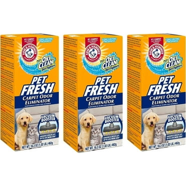 Pet Fresh Carpet Odor Eliminator Plus Oxi Clean Dirt Fighters (Pack of 3), 48.9 Ounce