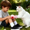 thumbnail image 1 of Pet Friendly Cat Boots for Indoor Outdoor Silicone Scratch Boots 4 Pack for Cats Cat Shoes, 1 of 2