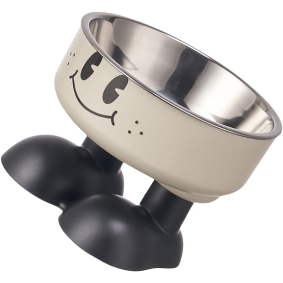 Pet Friendly High Leg Bowl With Neck Relief Stainless Steel Large Capacity Feeders Bowl For Indoor And Outdoor Feeding