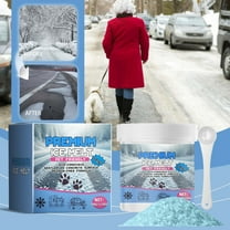Pet Friendly Ice Melt 100g- Pet Safe Salt,Concrete Safe Deicer Pellets for Driveways, Sidewalks & Yards, Residue-Free (1pcs)