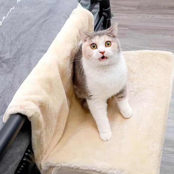 Pet-Friendly Radiator and Heater-Accessible Hanging Cat Bed for Cozy Winter Warmth and Relaxation, 17.72X11.81X9.65 inch, Yellow