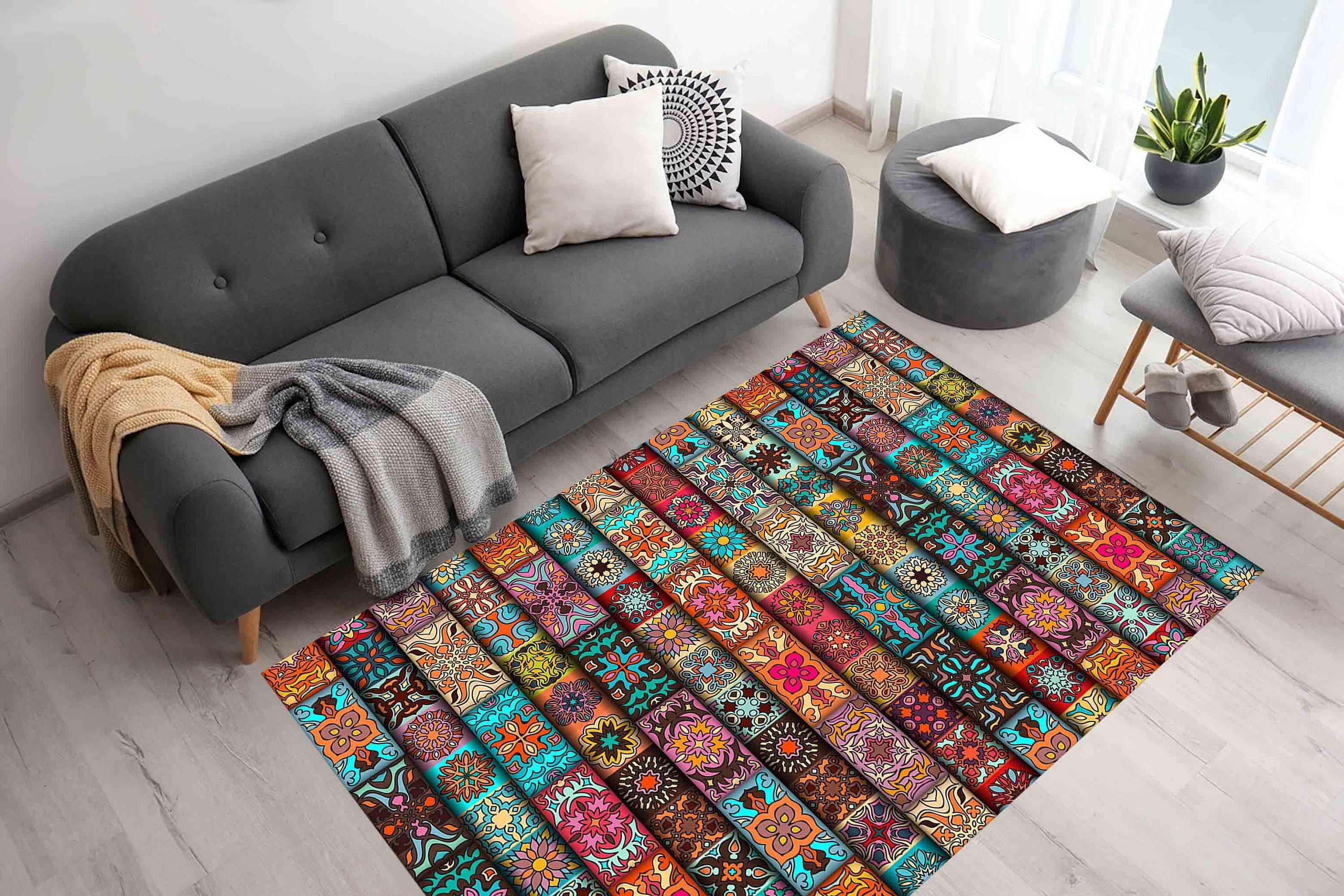 Pet Friendly Rug, Customs Rug, Living Room Rug, Housewarming Gift