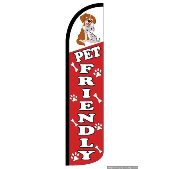 Pet Friendly Windless flag Without Pole Advertisement /Business Flags | Feather Flag |
