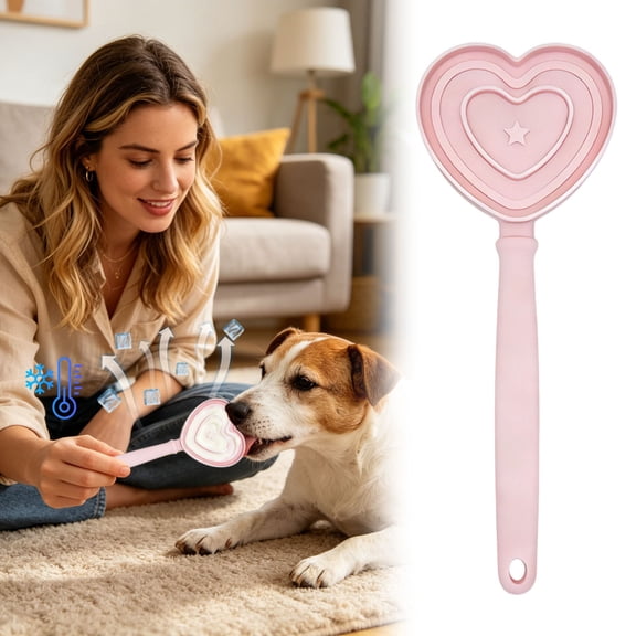 Pet Fun Feeder with Handle Slow Feeding Bowl Suitable for All Dogs and Cats Ice Cream