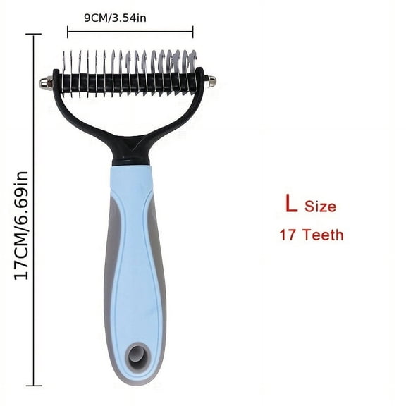 Pet Fur Knot Cutter Dog Grooming Shedding Tools Pet Cat Hair Removal Comb Brush Double Sided Pet Products Comb For Dog