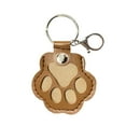 thumbnail image 1 of Pet Fur Memorial Keychain (Cat Paw Leather) – Secure Hair Storage Charm, Portable Key Holder for Bags/Purses (Light Brown), 1 of 6