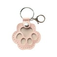 thumbnail image 1 of Cat Paw Shaped Leather Pet Fur Storage Keychain – Pet Memorial Charm for Keys/Bags, Keepsake for Cat & Dog Hair (Light pink), 1 of 6