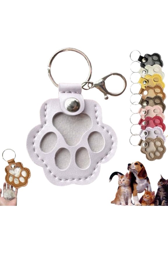 Pet Fur Memory Charm, Pet Memory Charm, Pets Memorial Gifts for Dogs, Dog Hair Keychain, Pets Fur Keepsake Keychain