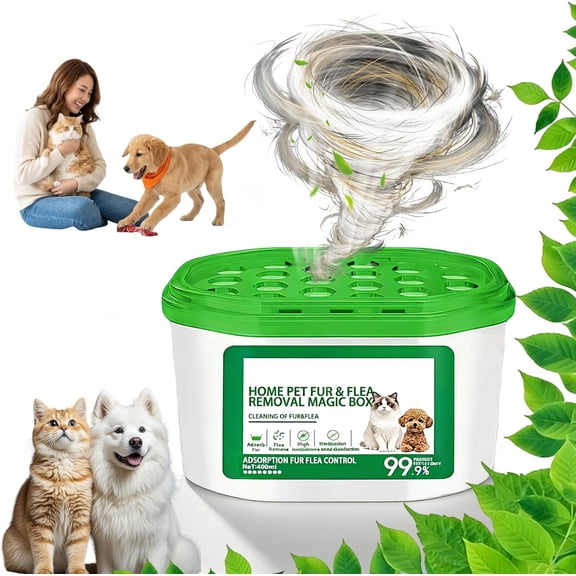 Pet Fur Odor Removal Magic Box 360° Coverage 400ml Air Purifier for Home Pet Area Wardrobe