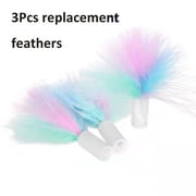 Pet Fusion Ambush Interactive Cat Toys for Indoor Cats - New & Improved Cat Feather Toys 3 feathers replaceable head