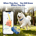 thumbnail image 1 of Pet GPS Locator for Dogs Cats, Free Built-in SIM, Worldwide WiFi Tracking Geofence Alert, 1 of 11