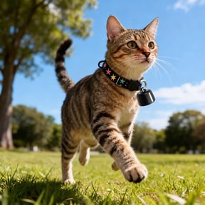 Pet GPS Tracker with Collar & ID Tag – Real-Time Location Monitoring Device for Dogs Cats, Waterproof Lightweight ABS Anti-Lost Tracker, Adjustable Collar Included (3 Options)