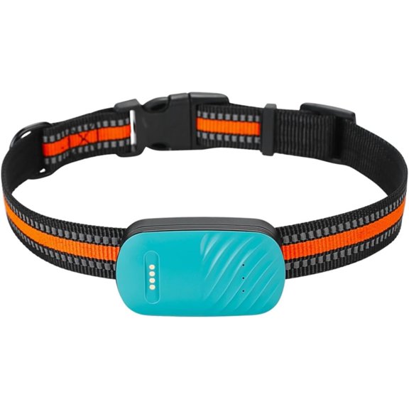 Pet GPS Tracker Electronic Collar – Real-Time Location, 90-Day Trajectory Storage, Waterproof Lost Prevention Device for Dogs & Cats (Orange)
