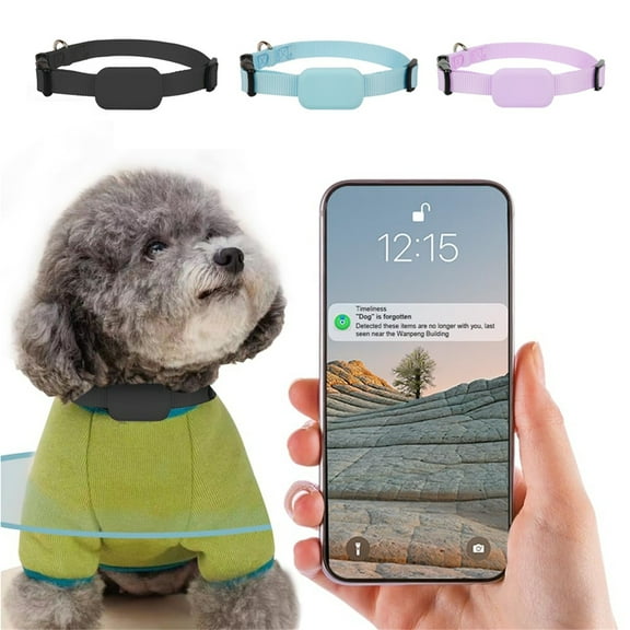 Pet GPS Tracker Real-Time Tracking Collar Device and Activity Monitor with APP Control for Dogs and Cats,Black