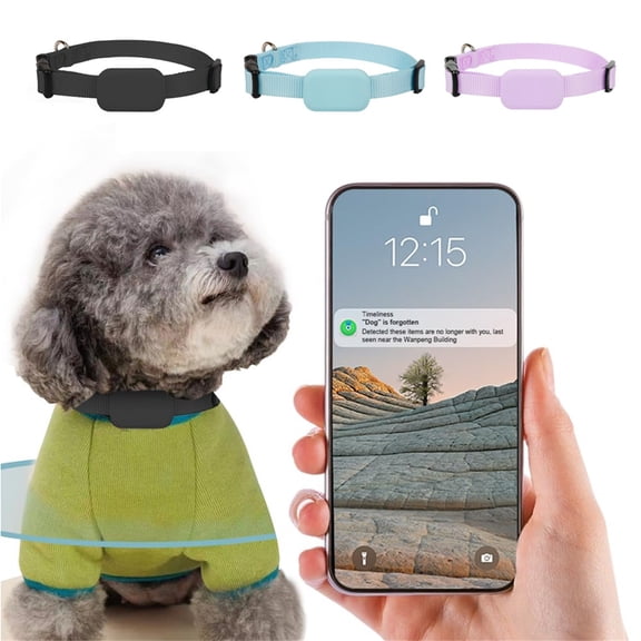 Pet GPS Tracker Real-Time Tracking Collar Device and Activity Monitor with APP Control for Dogs and Cats,Blue