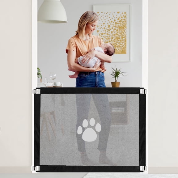 Dog Gate-Gate For Stairs31.5 Inches High/39.37 Inches Wide, Dog Gate For Stairs For Doorways, Stairs, Hallways, Indoor/Outdoor