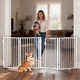 thumbnail image 1 of Pet Gate,Domipet Foldable Dog Fence Indoor, 32''Height Dog Gate for Fireplace,Kitchen,White, 1 of 10