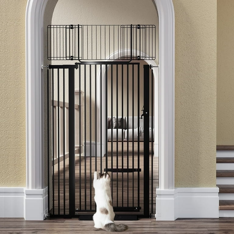 Stair Gate Pressure Mounted Pet Gate Pet Gate With Cat Door,71