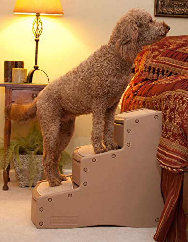 Pet Gear Easy Step III Extra Wide Pet Stairs, 3step/for cats and dogs