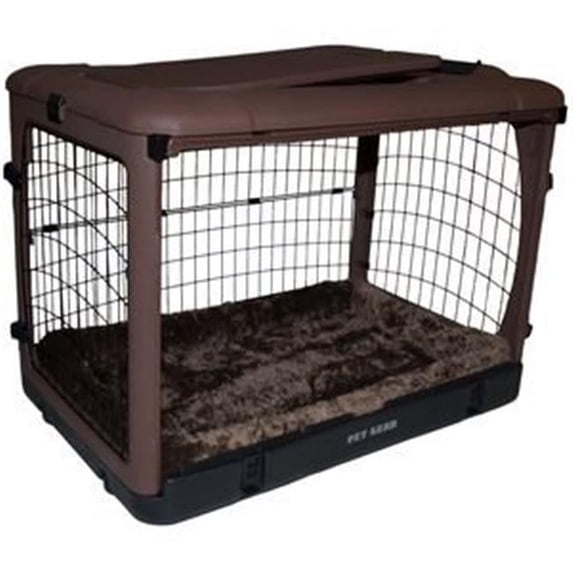 Pet Gear Inc PG5927BCH The Other Door Steel Crate With Pad 27 in. Chocolat