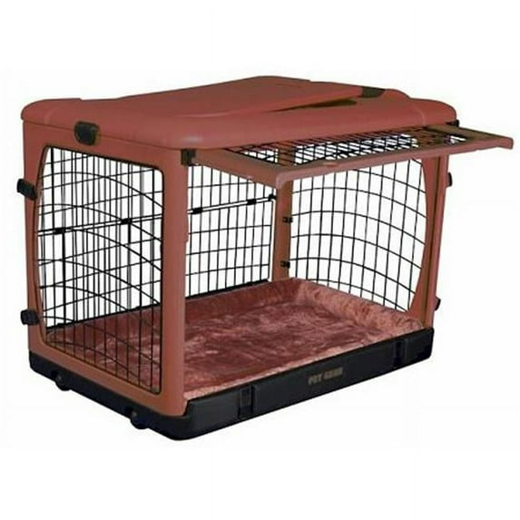 Pet Gear PG5927BSG Deluxe Steel Dog Crate with Bolster Pad - Small-Sage