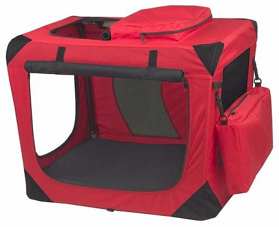 Generation II Deluxe Portable Soft Crate - Small/Red - Walmart.com