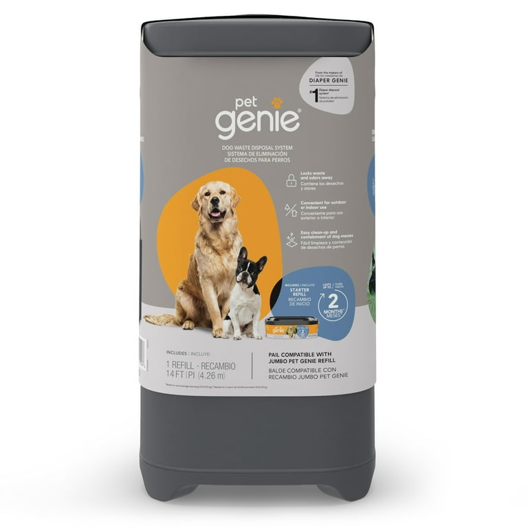 Pet Genie Dog Waste Disposal System Gray