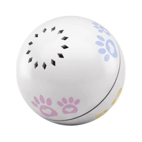 Pet Genius Smart Play Ball for Cats, White