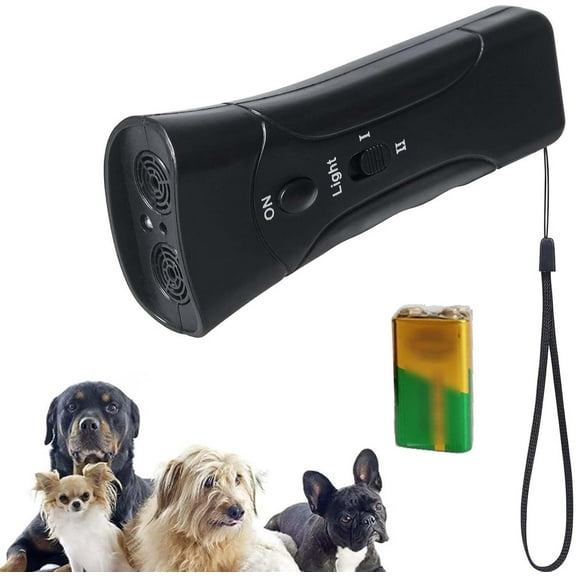 Pet Gentle Anti Barking Device with Battery, 2025 New Ultrasonic Pet Trainer for Dogs, Instantly Stop Barking & Other Bad Behaviors with 1 Click of A Button, for All Dogs for Puppies & Dogs